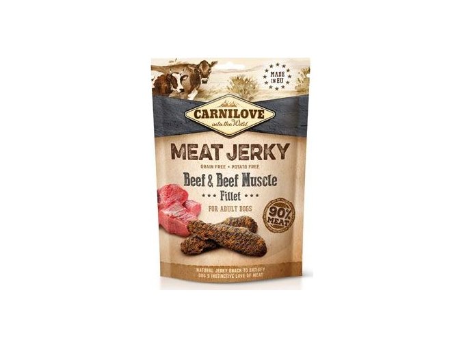 Carnilove Dog Jerky Beef with Beef Muscle Fillet 100g