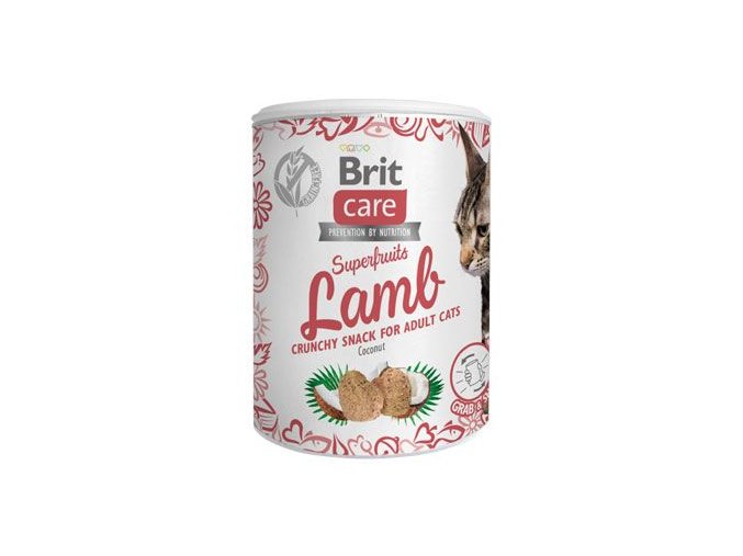 Brit Care Cat Snack Superfruits Lamb 100g