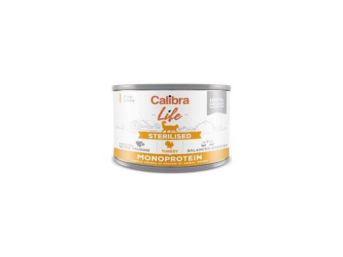 Calibra Cat Life  konz.Sterilised Turkey 200g