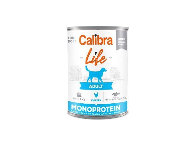 Calibra Dog Life  konz.Adult Chicken with rice 400g