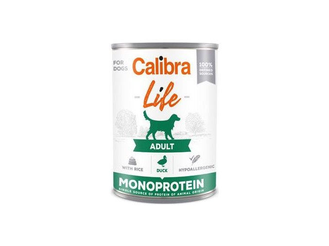 Calibra Dog Life  konz.Adult Duck with rice 400g