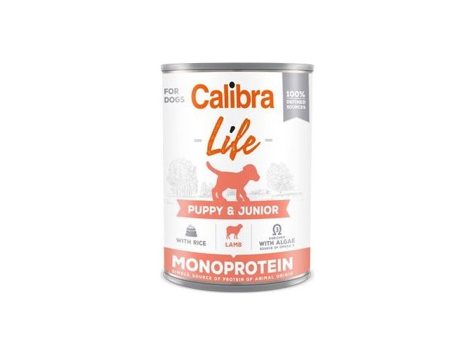 Calibra Dog Life  konz.Puppy&Junior Lamb&rice 400g