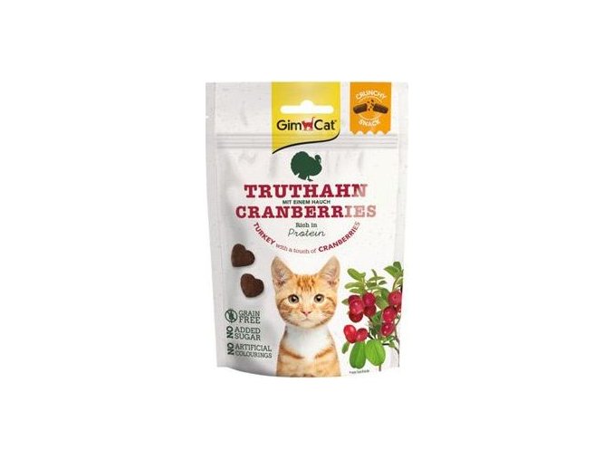 Gimcat Crunchy Snacks Krocan s brusinkami 50g