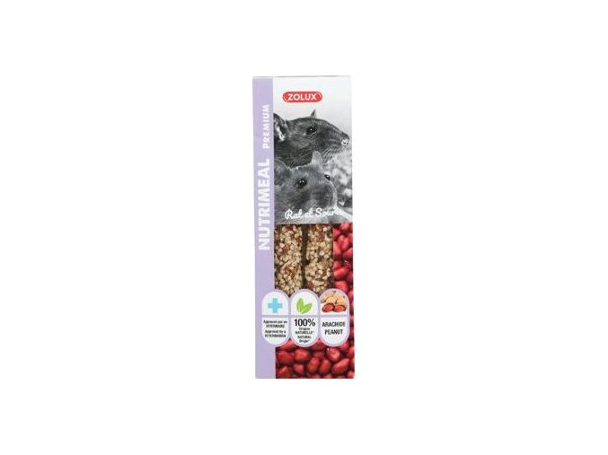 Pochoutka NUTRIMEAL STICK arašídy pro myši/potk. 125g