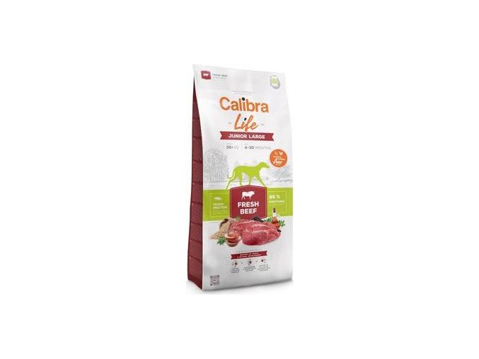 Calibra Dog Life Junior Large Fresh Beef 12kg