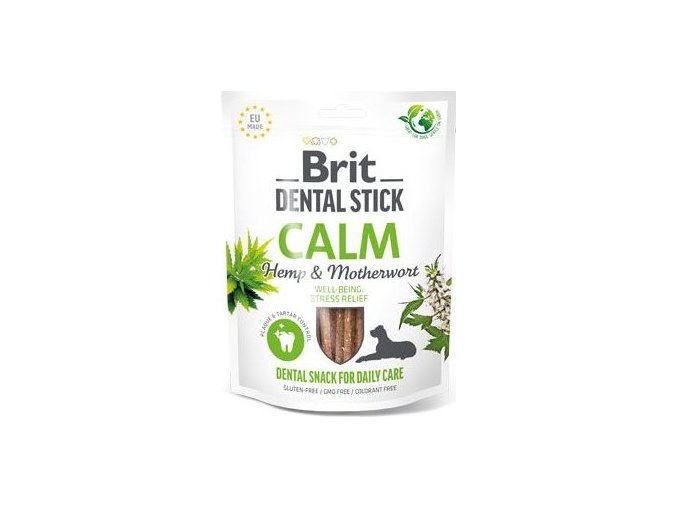 Brit Dog Dental Stick Calm Hemp&Motherwort 7ks