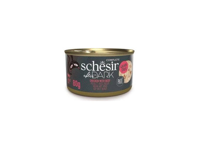 Schesir Cat konz. After Dark Paté kuře/hovězí 80g