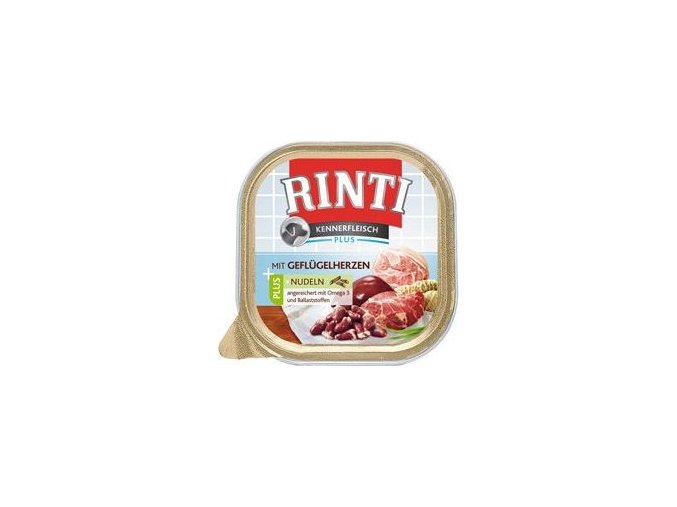 Rinti Dog Kennerfl. vanička drůbeží srdíčka+nudle 300g