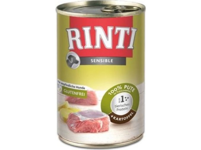 Rinti Dog Sensible konzerva krůta+brambory 400g