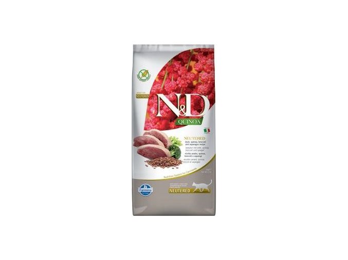 N&D Quinoa CAT Neutered Duck &Broccoli&Asparagus 5kg