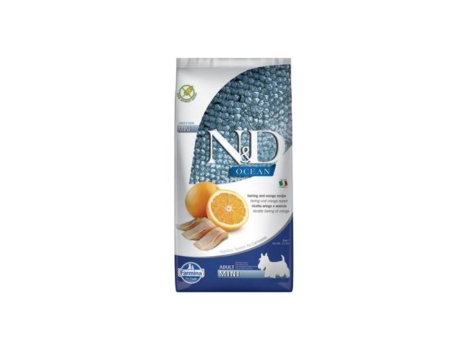 N&D OCEAN DOG Adult Mini Herring & Orange 7kg