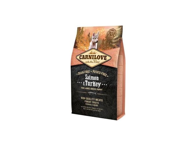 Carnilove Dog Salmon & Turkey for LB Puppies 4kg