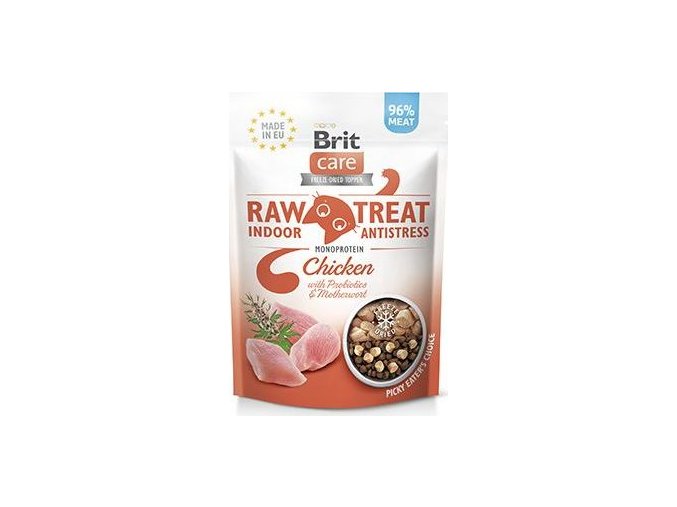 Brit Raw Treat Cat Indoor&Antistress, Chicken 40g