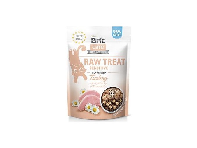 Brit Raw Treat Cat Sensitive, Turkey 40g