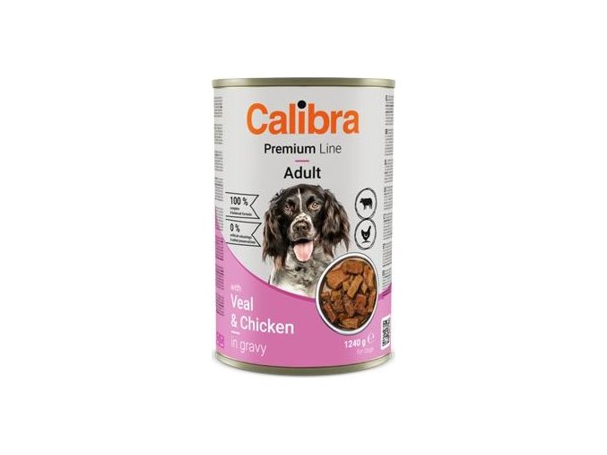 Calibra Dog Premium konz. with Veal&Chicken 1240g