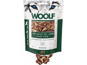 WOOLF pochoutka Lamb and Cod Triangle 100g