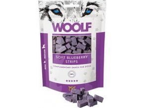 WOOLF pochoutka soft blueberry strips 100g