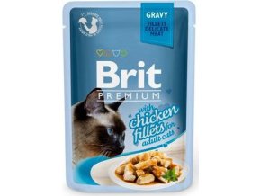 Brit Premium Cat D Fillets in Gravy With Chicken 85g