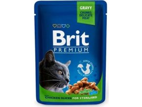 Brit Premium Cat kapsa Chicken Slices for Steril 100g
