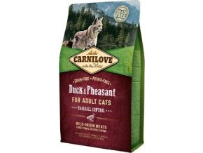 Carnilove Cat Duck&Pheasant Adult Hairball Contr 2kg