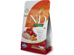 N&D Pumpkin CAT Neutered Quail & Pomegranate 300g