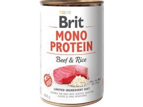 Brit Dog konz Mono Protein Beef & Brown Rice 400g