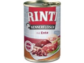 Rinti Dog Kennerfleisch konzerva kachní srdce 400g