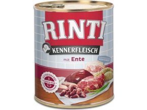 Rinti Dog Kennerfleisch konzerva kachní srdce 800g