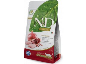 N&D PRIME CAT Neutered Chicken&Pomegranate 1,5kg