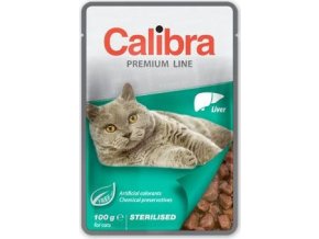 Calibra Cat  kapsa Premium Sterilised Liver 100g