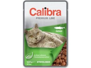 Calibra Cat  kapsa Premium Sterilised Salmon 100g