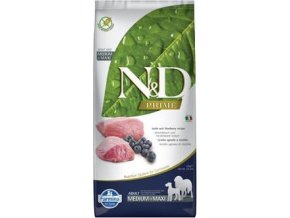 N&D PRIME DOG Adult M/L Lamb & Blueberry 12kg