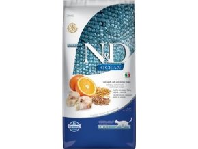 N&D OCEAN CAT LG Adult Codfish & Orange 10kg