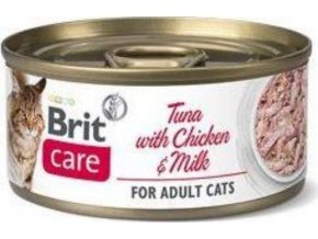 Brit Care Cat konz Fillets Chicken&Milk 70g