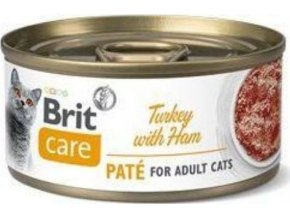 Brit Care Cat konz  Paté Turkey&Ham 70g