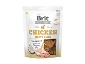 Brit Jerky Chicken with Insect Meaty Coins  200g