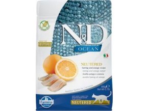 N&D OCEAN CAT NEUTERED Adult Herring & Orange 300g