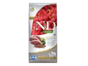 N&D Quinoa DOG Neutered Duck&Broccoli&Asp. 12kg