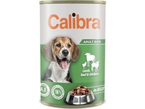 Calibra Dog  konz.Lamb,beef&chick. in jelly 1240g