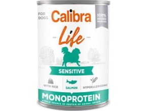 Calibra Dog Life  konz.Sensitive Salmon with rice 400g