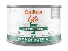 Calibra Cat Life  konz.Sterilised Duck 200g