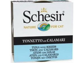 Schesir Cat konz. Adult tuňák/oliheň 85g