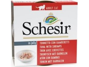 Schesir Cat konz. Adult tuňák/kreveta 85g