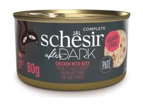 Schesir Cat konz. After Dark Paté kuře/hovězí 80g