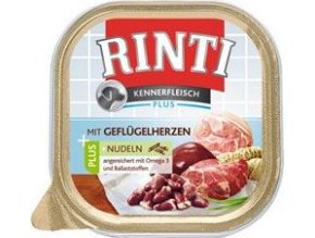 Rinti Dog Kennerfl. vanička drůbeží srdíčka+nudle 300g