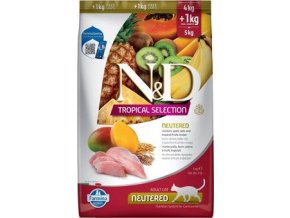 N&D TROPICAL SELECTION CAT Neutered Chicken 4+1kg