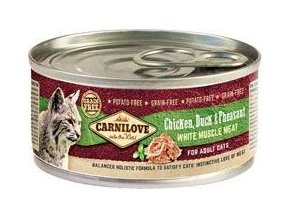 Carnilove White konz Mus Meat Duck&Pheasant Cats 100g