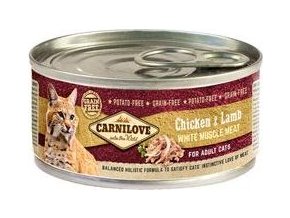 Carnilove White konz Mus Meat Chicken&Lamb Cats 100g