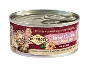 Carnilove White konz Mus Meat Turkey&Salmon Kitten100g