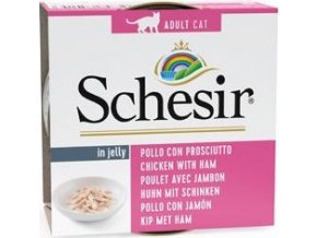 Schesir Cat konz. Adult kuře/šunka 85g